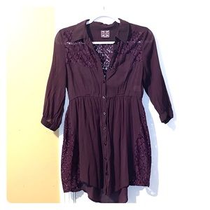 Free People Tunic- Plum